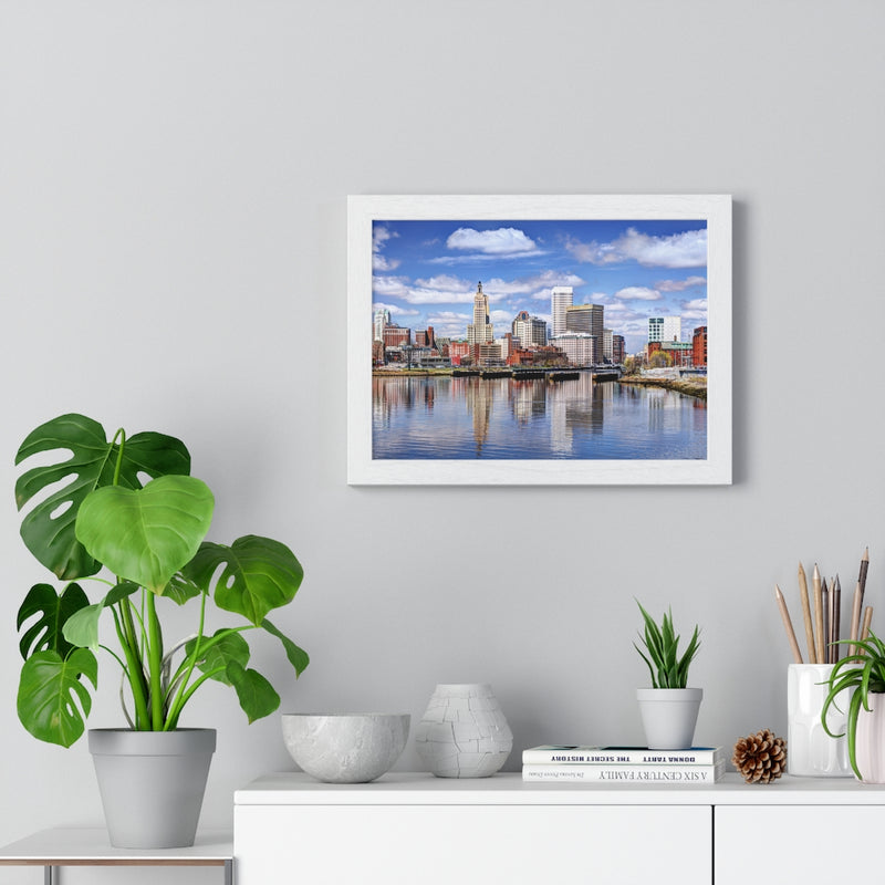Downtown Providence Architecture - Premium Framed Horizontal Poster
