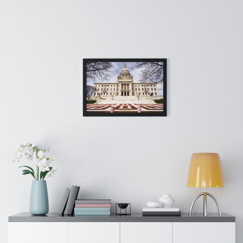 Rhode Island State House - Premium Framed Horizontal Poster