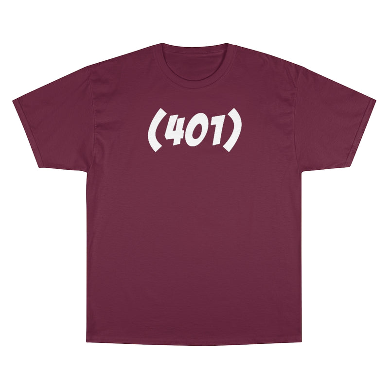 401, RI - Champion T-Shirt - Bold Font