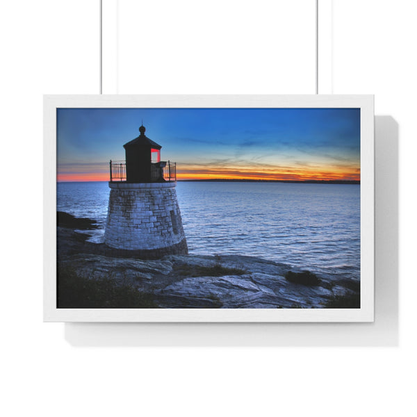 Castle Hill Lighthouse 2 - Premium Framed Horizontal Poster