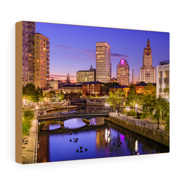 Downtown Providence Sunset - Canvas