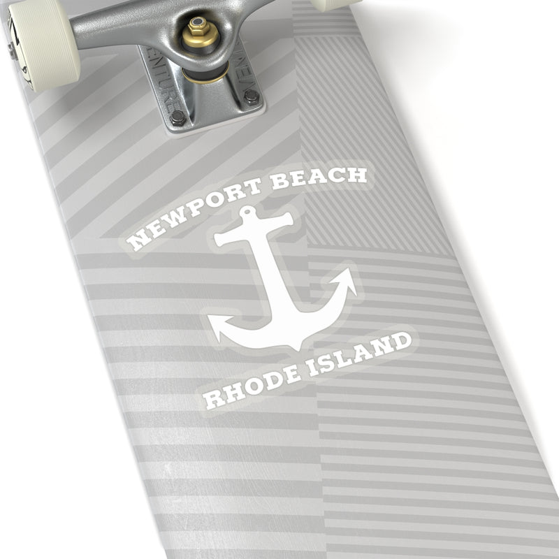 Newport Beach White Anchor - Stickers
