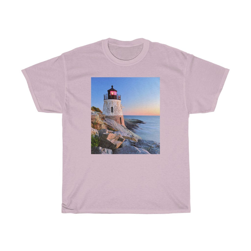 Lighthouse - Rhode Island - Unisex Heavy Cotton Tee