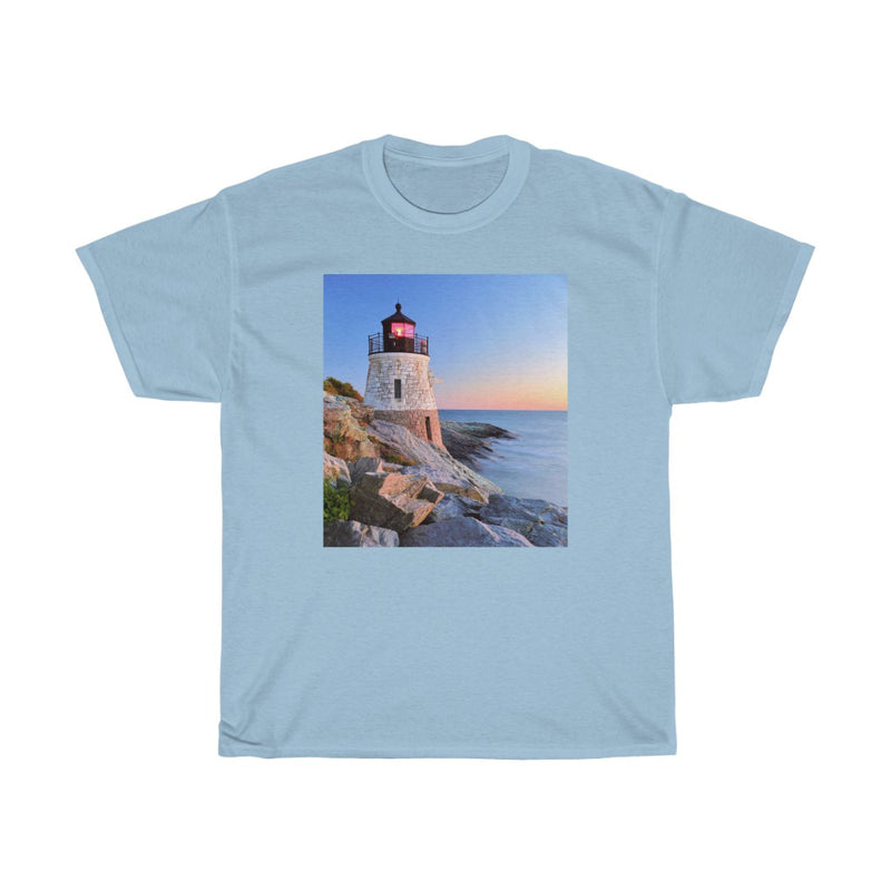 Lighthouse - Rhode Island - Unisex Heavy Cotton Tee