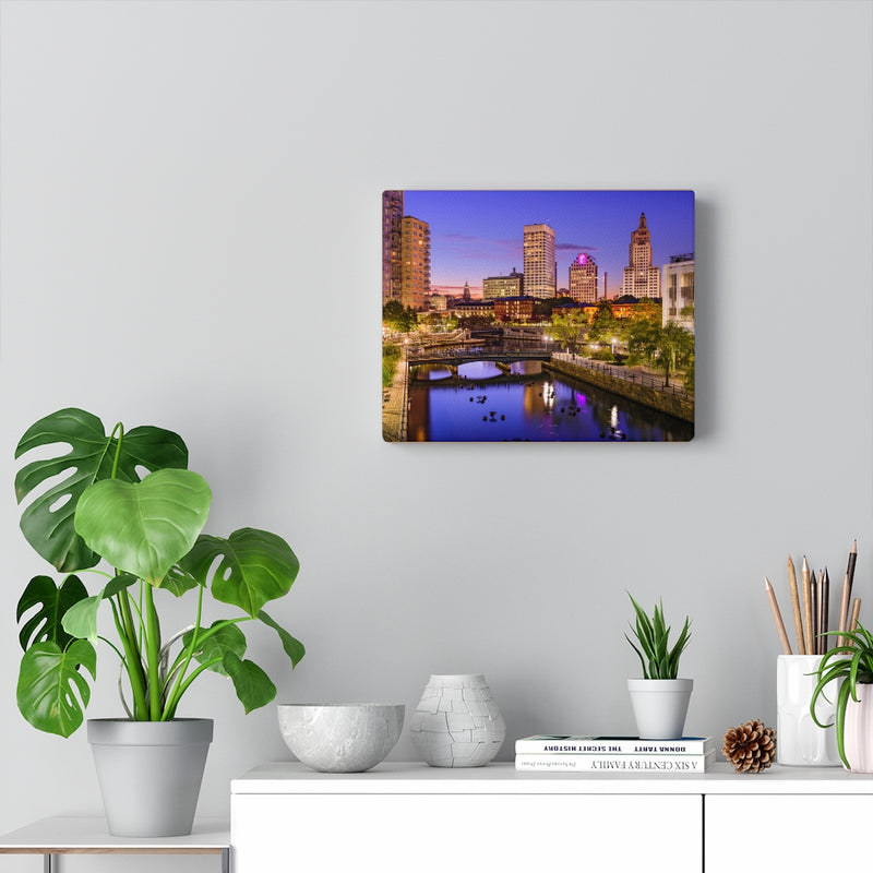 Downtown Providence Sunset - Canvas
