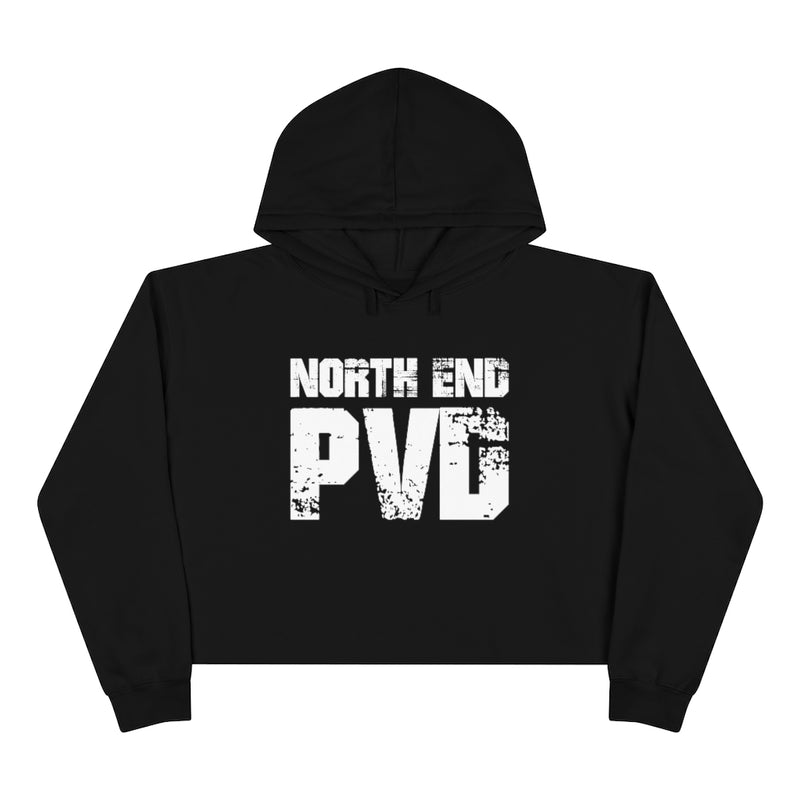 North End PVD Grunge - Crop Hoodie