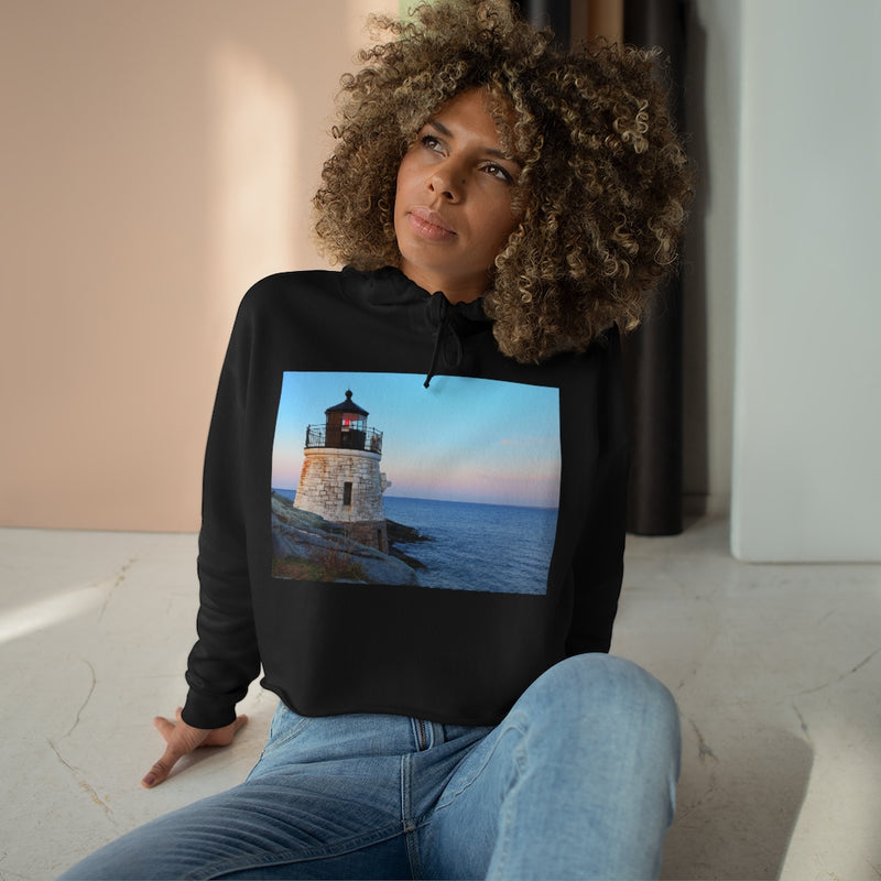 Castle Hill Lighthouse - Crop Hoodie