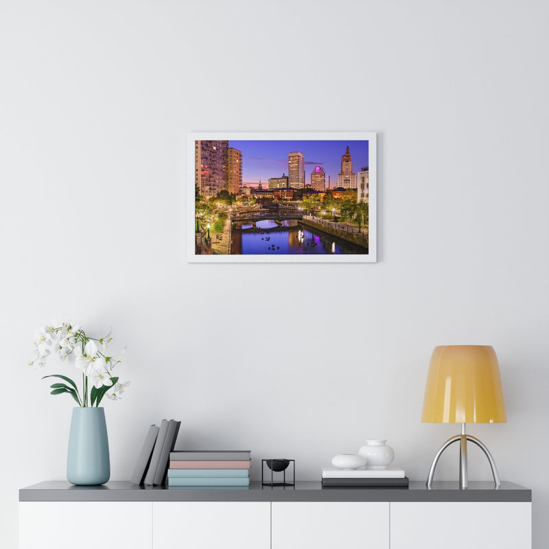 Providence Sunset - Premium Framed Horizontal Poster