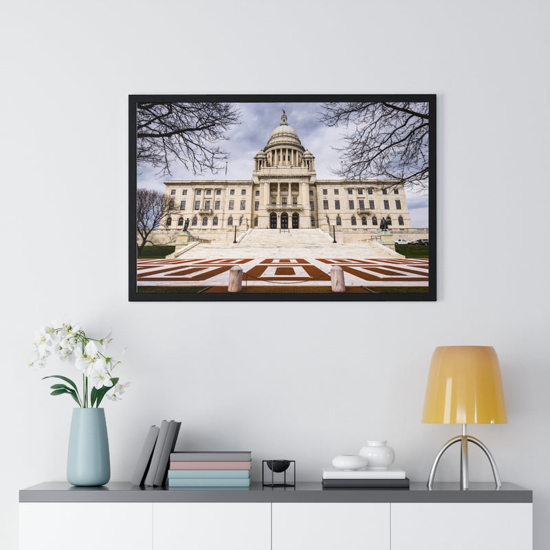 Rhode Island State House - Premium Framed Horizontal Poster