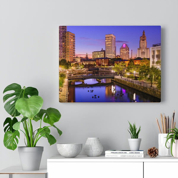 Downtown Providence Sunset - Canvas