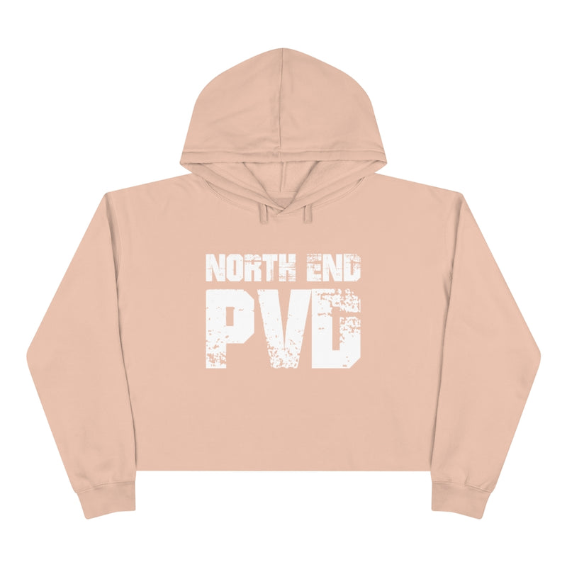 North End PVD Grunge - Crop Hoodie