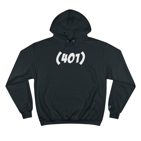 401, RI - Champion Hoodie - Bold Font