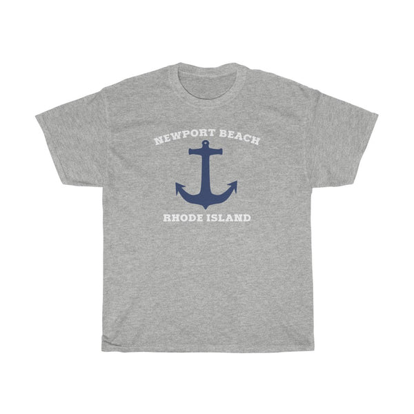 Newport Beach Rhode Island - Unisex Heavy Cotton Tee