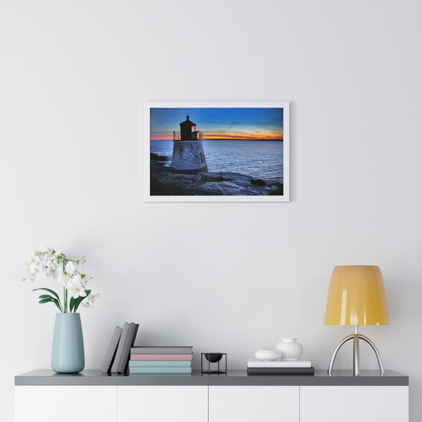 Castle Hill Lighthouse 2 - Premium Framed Horizontal Poster