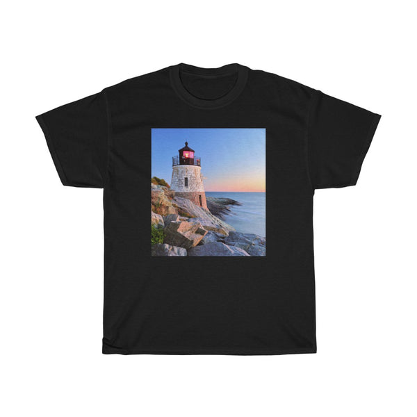 Lighthouse - Rhode Island - Unisex Heavy Cotton Tee