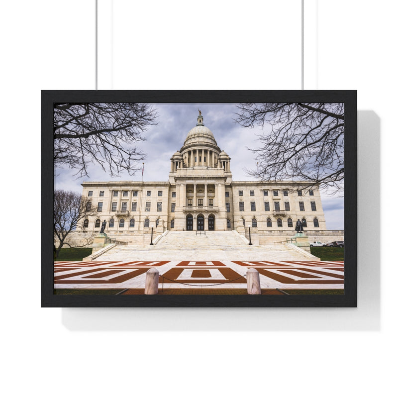 Rhode Island State House - Premium Framed Horizontal Poster