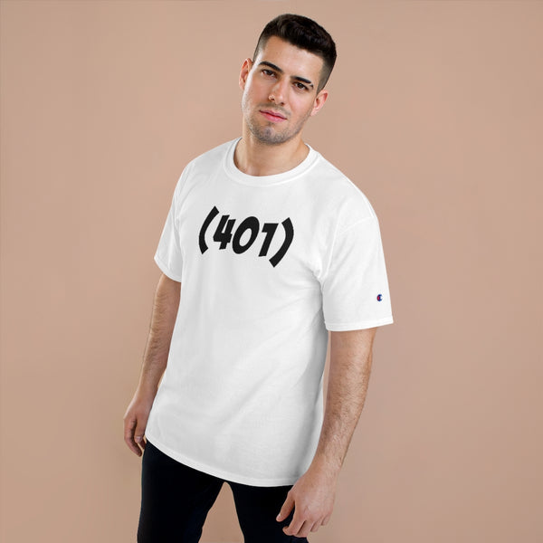 401, RI - Champion T-Shirt - Bold Font