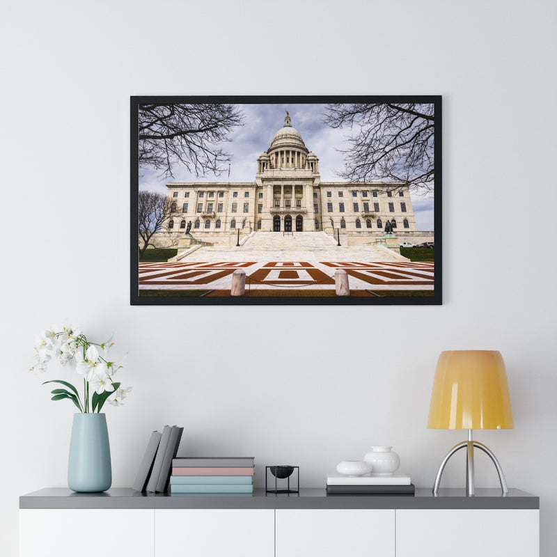 Rhode Island State House - Premium Framed Horizontal Poster