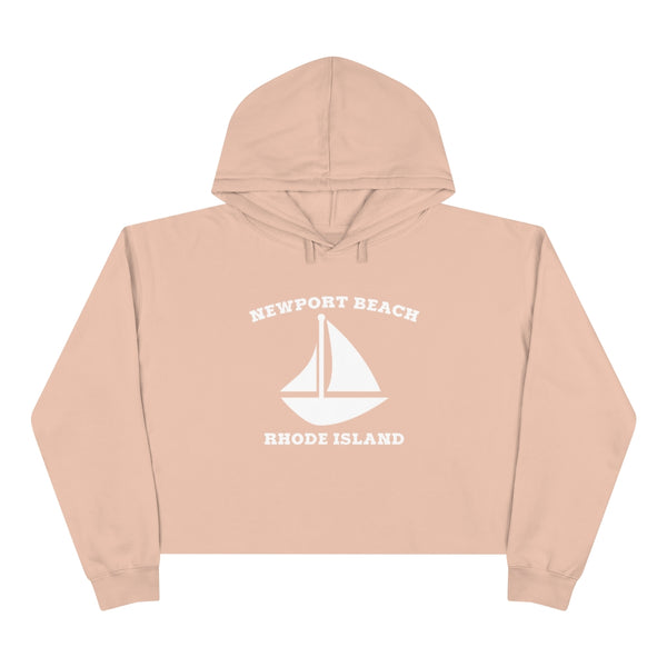 Newport Beach Sailboat - Crop Hoodie