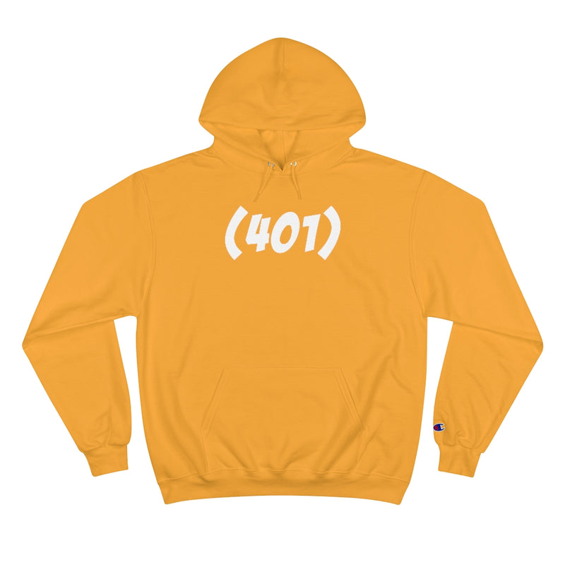 401, RI - Champion Hoodie - Bold Font